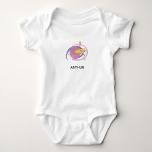 Whimsischer Fisch Baby Strampler
