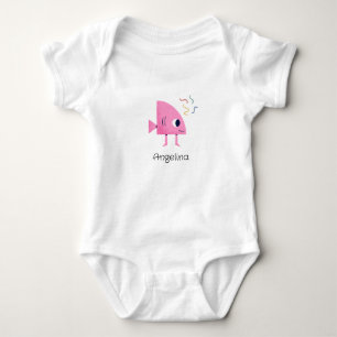 Whimsischer Fisch Baby Strampler