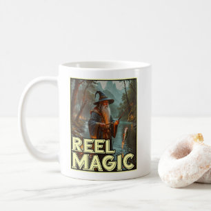 Whimsischer Fischereiassistent Kaffeetasse