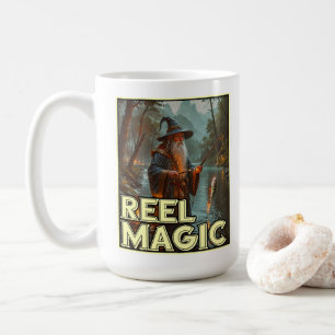 Whimsischer Fischereiassistent Kaffeetasse