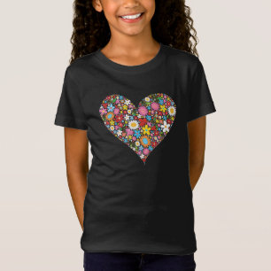 Whimsischer Frühling Blumen Valentine Niedliches H T-Shirt