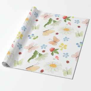 Whimsischer Garten Geschenkpapier