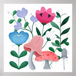 Whimsischer Garten Poster