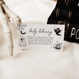 Whimsischer Halloween Doodles Kinderdusche Begleitkarte