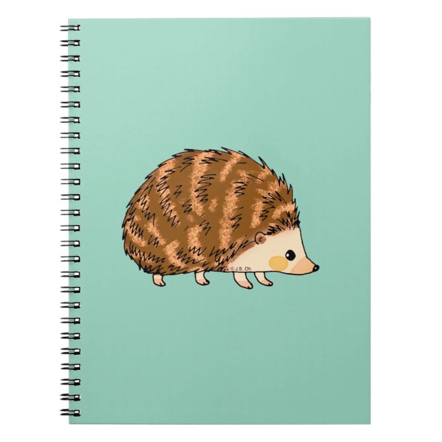 Whimsischer Igel - Niedliche Waldtierart Notizblock (Vorderseite)