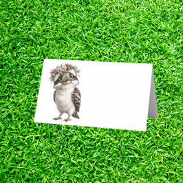 Whimsischer kleiner Kookaburra Platzkarte
