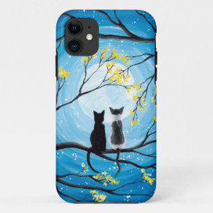 Whimsischer Mond mit Katzen Case-Mate iPhone Hülle