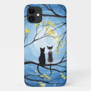 Whimsischer Mond mit Katzen Case-Mate iPhone Hülle