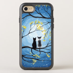 Whimsischer Mond mit Katzen OtterBox Symmetry iPhone 8/7 Hülle