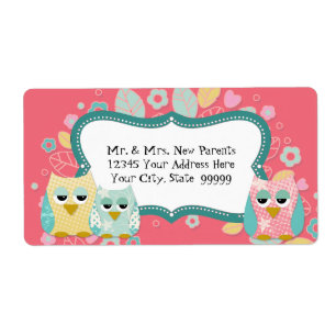 Whimsischer Niedlicher Fun Swirl Owl Baby Schuhauf