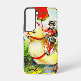 Whimsischer Ostergruss: Rider auf Riesenkick Samsung Galaxy Hülle