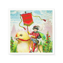 Whimsischer Ostergruss: Rider auf Riesenkick