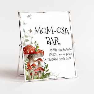 Whimsischer Pilz Fall Mama Osa Bar Poster