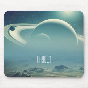 Whimsischer Planet Space Dreamscape Personalisiert Mousepad