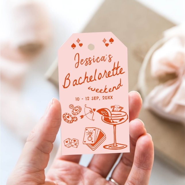 Whimsischer Poker Junggeselinnen-Abschied Weekend Geschenkanhänger (Von Creator hochgeladen)