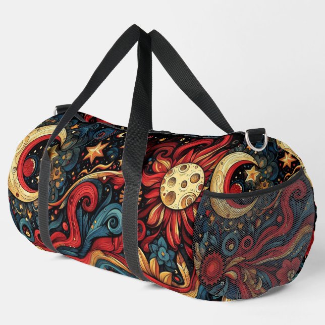 Whimsischer Raum Duffle Bag (Rechte Ecke)