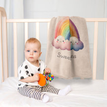 Whimsischer Regenbogen in der Wolke Personalisiert