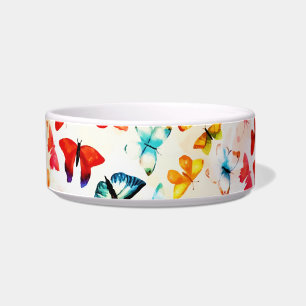 Whimsischer Regenbogenwald Butterfly Wasserfarbe Napf