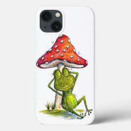 Whimsischer Schlaffrosch unter einem Pilz Case-Mate iPhone Hülle