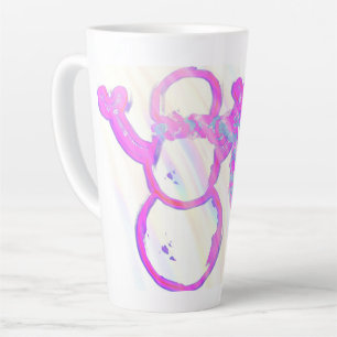 Whimsischer Schneemann Milchtasse