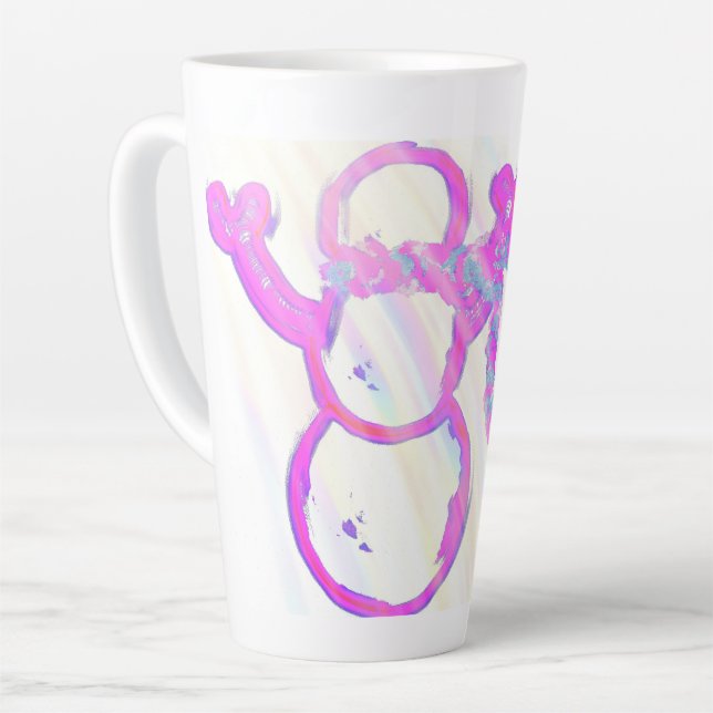 Whimsischer Schneemann Milchtasse (Linke Ecke)