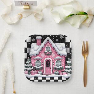 Whimsischer Teller für Weihnachten