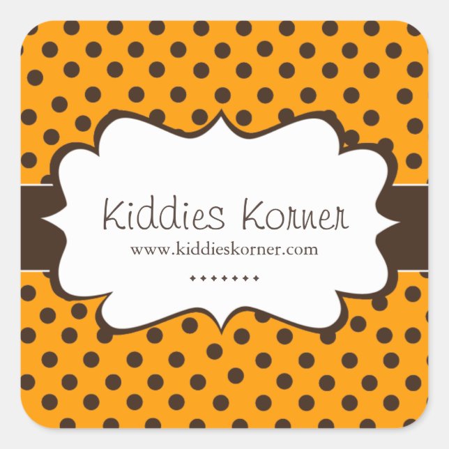 Whimsischer und Niedlicher Polk a Dot Stickers (Vorderseite)