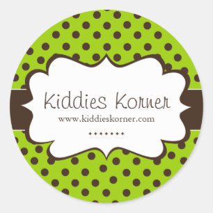 Whimsischer und Niedlicher Polk a Dot Stickers
