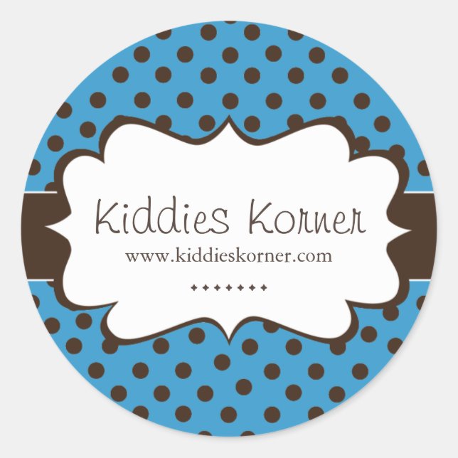 Whimsischer und Niedlicher Polk a Dot Stickers (Vorderseite)