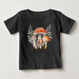 Whimsischer Wald Pilz Vintag Bauernhof Baby T-shirt