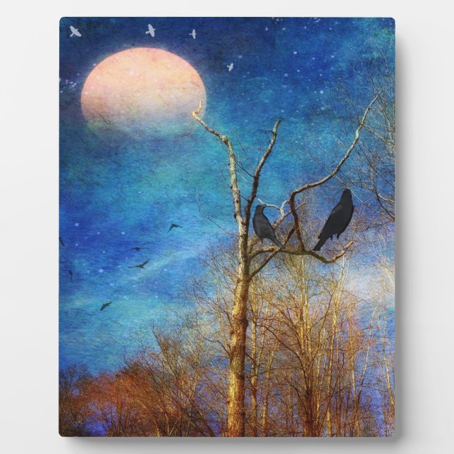 Whimsischer Wald Szene Fotoplatte (Vorderseite)