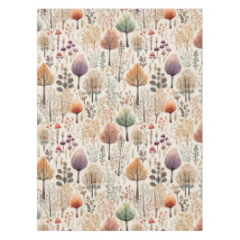 Whimsischer Wald Wasserfarbenwald Tischdecke