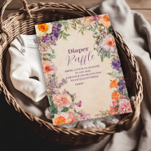 Whimsischer Wasserfarbenflordiapper Raffle