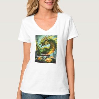 Whimsischer Watercolor Dragon T-Shirt Artistic T -