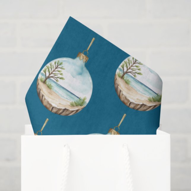 Whimsischer Weihnachtsbaum Driftwood Seidenpapier (Geschenktüte)