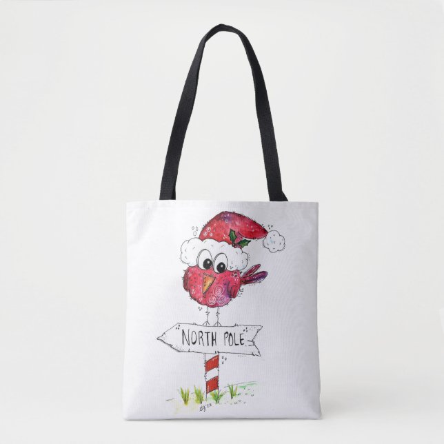 Whimsischer Weihnachtsbird (Vorderseite)