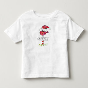 Whimsischer Weihnachtsbird Kleinkind T-shirt