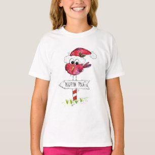 Whimsischer Weihnachtsbird T-Shirt