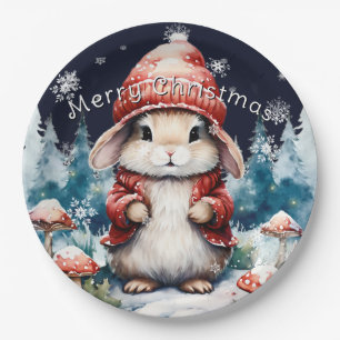Whimsischer Weihnachtsfest Weihnachten Weihnachtsf Pappteller