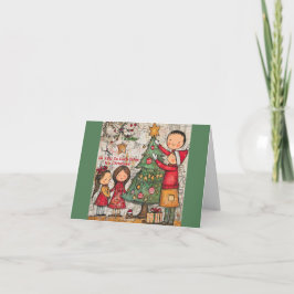 Whimsischer Weihnachtskarte Karte