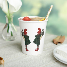 Whimsischer Weihnachtsmarkt-Papierkästen Pappbecher