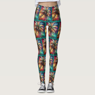Whimsischer Weihnachtspalme Tree Tropical Beach Vi Leggings