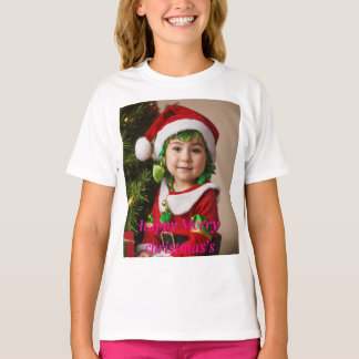 Whimsischer Weihnachtswasserfarbe T - Shirt auf Sc