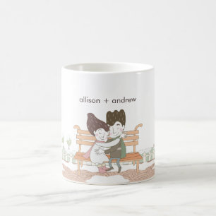 Whimsischer Winterliebevoll Tasse