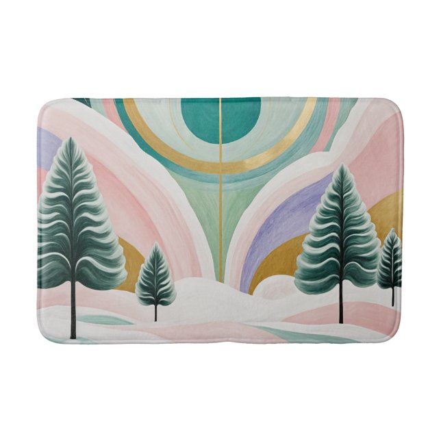 Whimsischer Wintertraum Badematte (Vorderseite)