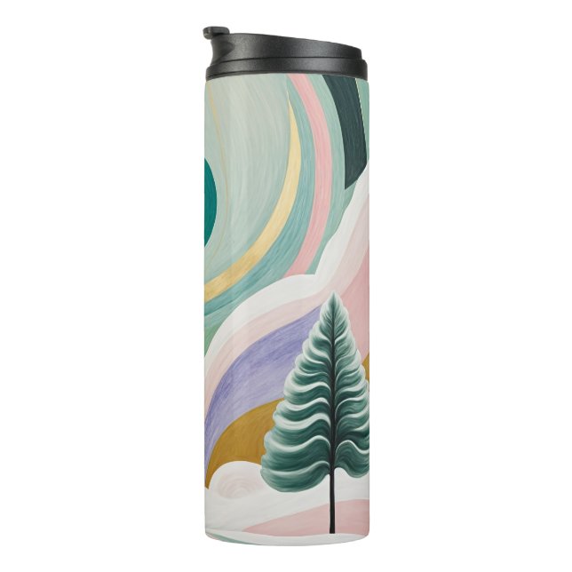 Whimsischer Wintertraum Thermosbecher (Nach rechts gedreht)