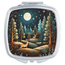 Whimsischer Winterwald Compact Mirror