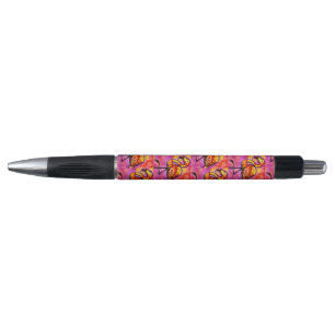 Whimsisches Abstrakt Flamingo Rosa Orange Kugelschreiber