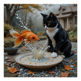 Whimsisches besticktes Begegnen Poster