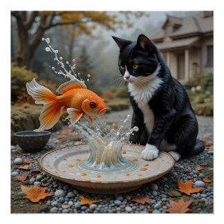 Whimsisches besticktes Begegnen Poster